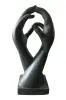  Product image 2 of the product “Abstract sculture, two hands upright on a base. 46 c 36 x 102cm. Stone cast, handcrafted & coloured ”